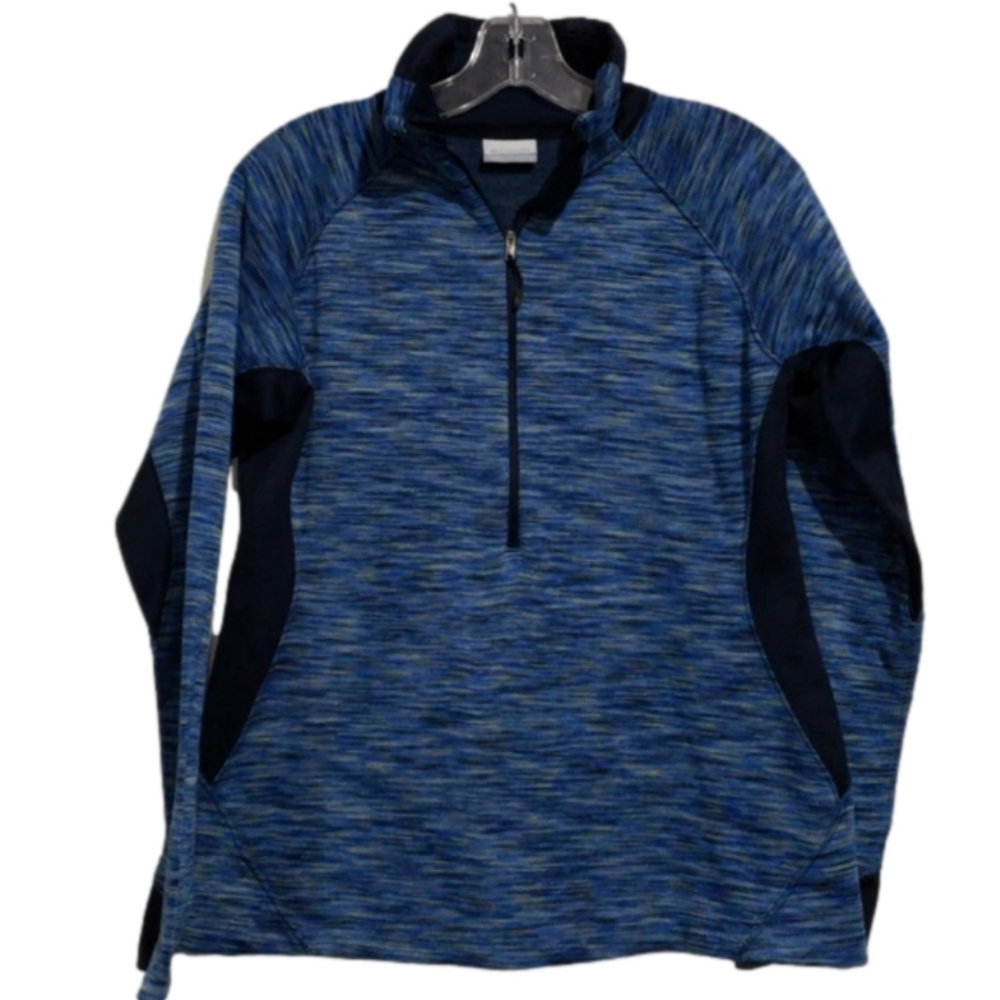 Columbia Blue 1/4 Zip Pullover Size L - Picture 1 of 6